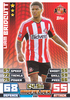 Liam Bridcutt Sunderland 2014/15 Topps Match Attax #282